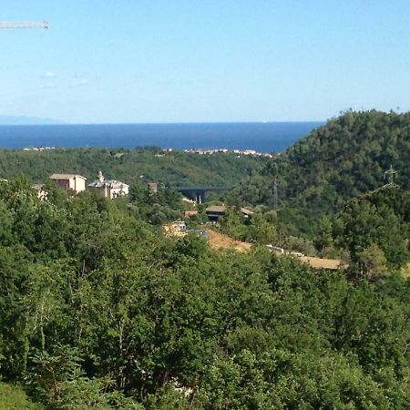Attico Con Vista Spettacolare Cogoleto Villa Bagian luar foto