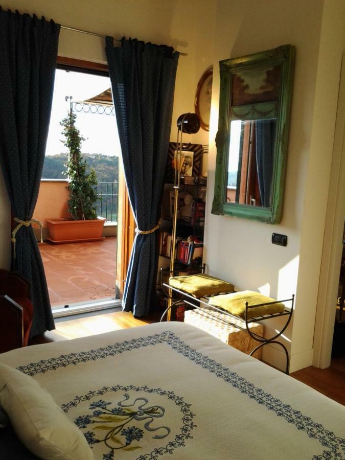 Attico Con Vista Spettacolare Cogoleto Villa Bagian luar foto