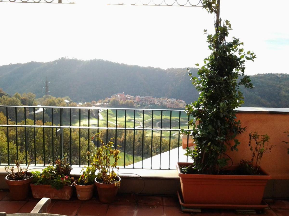 Attico Con Vista Spettacolare Cogoleto Villa Bagian luar foto